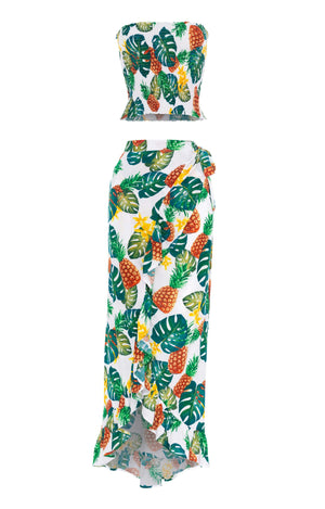 
                  
                    resortwear set Set Carla Tube Top-Wrap Maxi Skirt, Tropical, Eco Rayon
                  
                