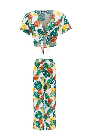 
                  
                    resortwear set Set Cropped Ikat-Long Pant Nala, Tropical, Eco Rayon
                  
                