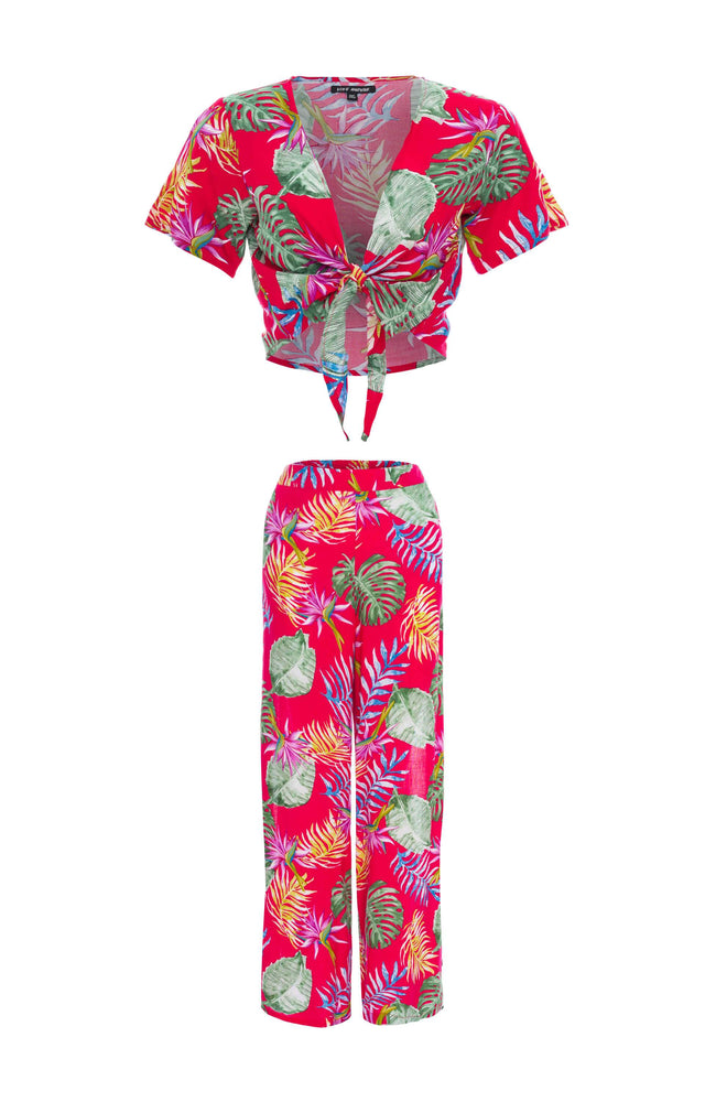 
                  
                    resortwear set Set Cropped Ikat-Long Pant Nala, Tropical, Eco Rayon
                  
                