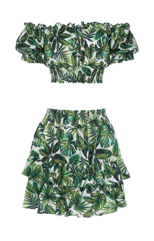 
                  
                    resortwear set Set Cropped March-Mini Skirt Rumble, Tropical, Eco Rayon
                  
                