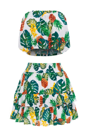 
                  
                    resortwear set Set Cropped Tube-Mini Skirt Rumble, Tropical, Eco Rayon
                  
                