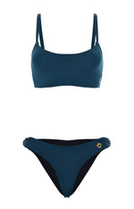 swimwear set Set Bikini Top Dhea-Bottom Sumatra, Plain, Reversible, Eco Friendly
