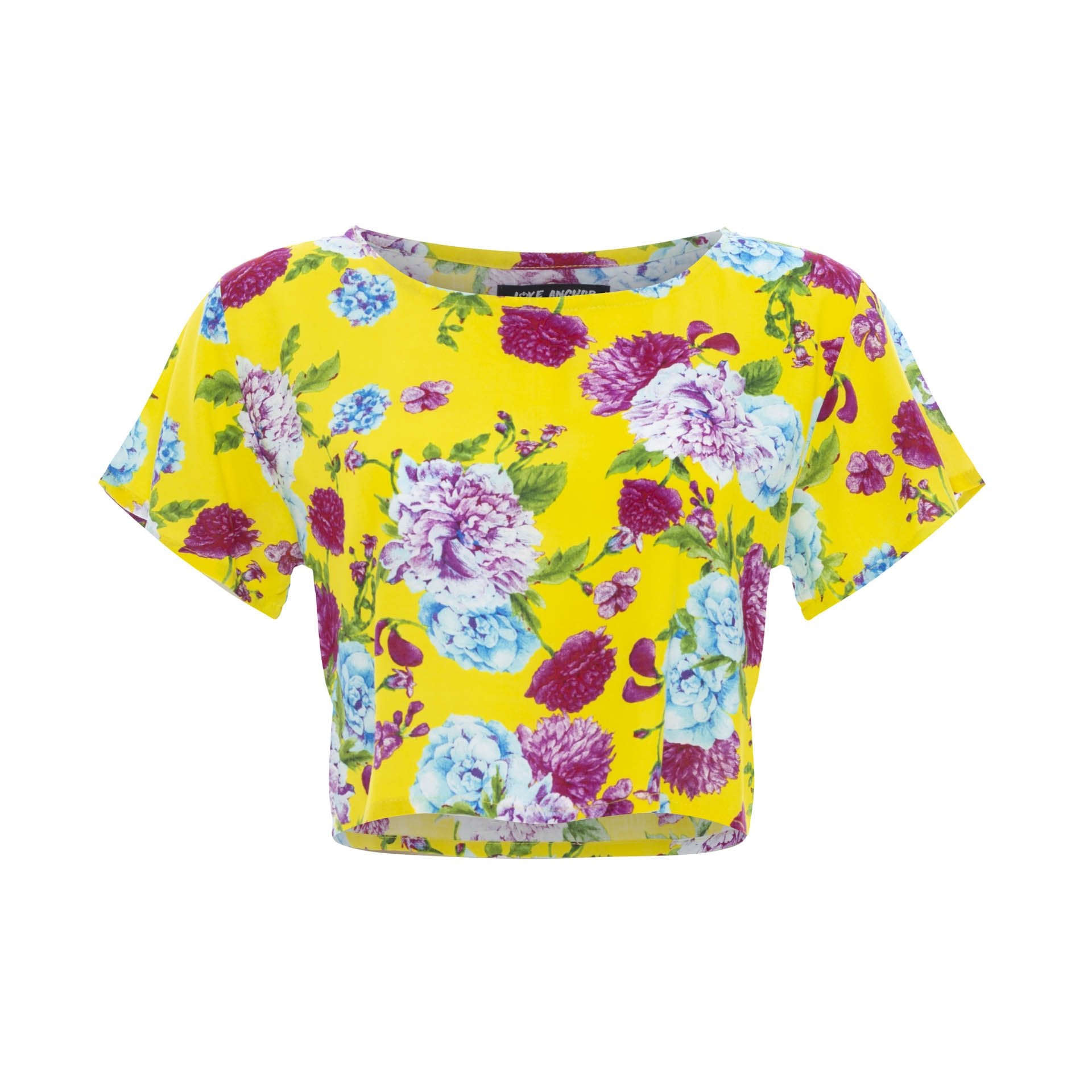 clothing wholesale, tops, wholesale, women wholesale Cropped Basic, Tropical, Eco Rayon, Tee Shirt Top, Wholesale