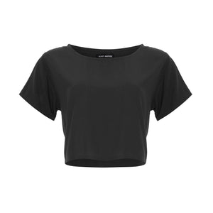 
                  
                    tops, womens Cropped Basic, Plain, Eco Rayon, Tee Shirt Top
                  
                