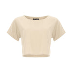 tops, womens Cropped Basic, Plain, Eco Rayon, Tee Shirt Top