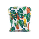 clothing wholesale, tops, wholesale, women wholesale Carla, Tropical, Eco Rayon, Tube Top, Wholesale