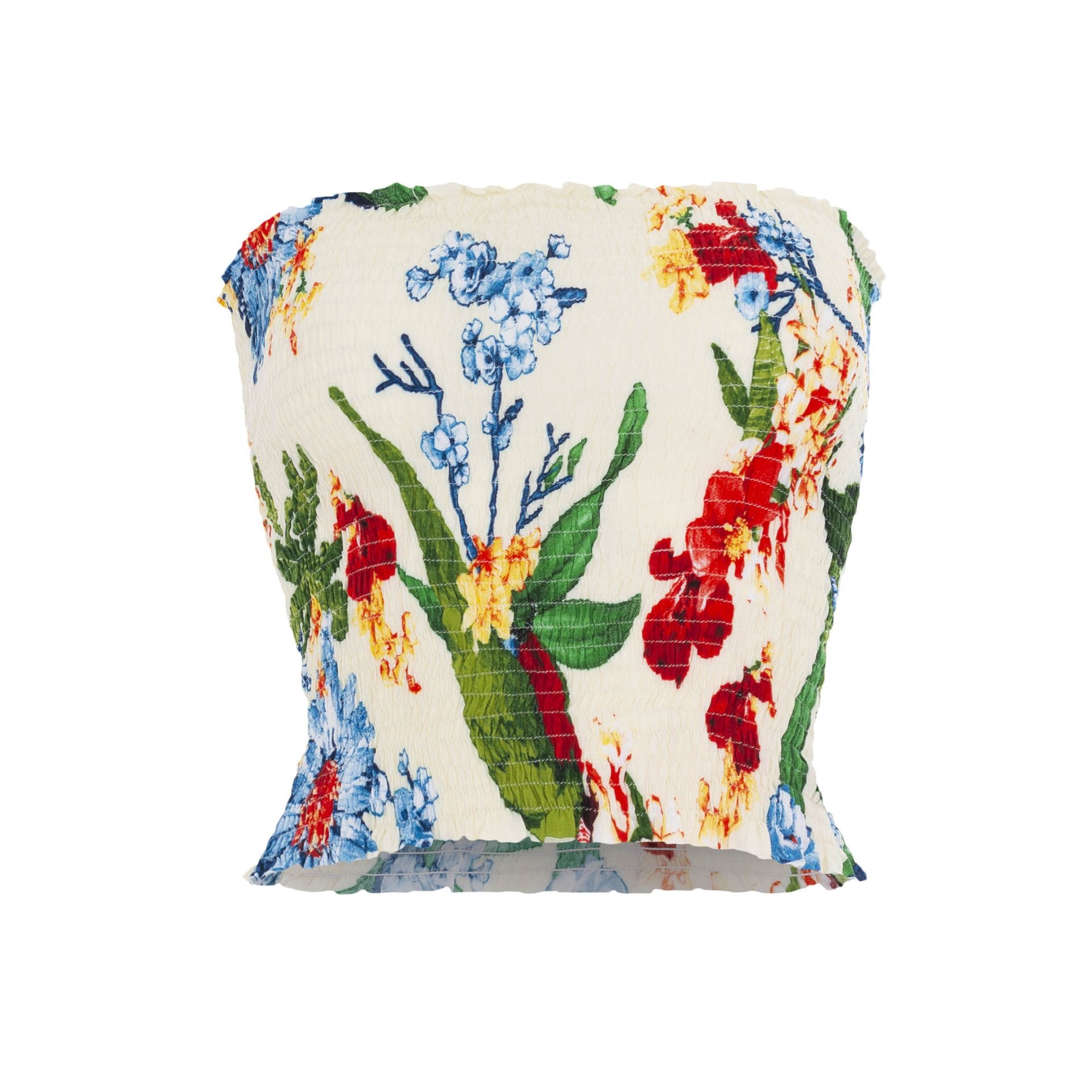 clothing wholesale, tops, wholesale, women wholesale Carla, Tropical, Eco Rayon, Tube Top, Wholesale