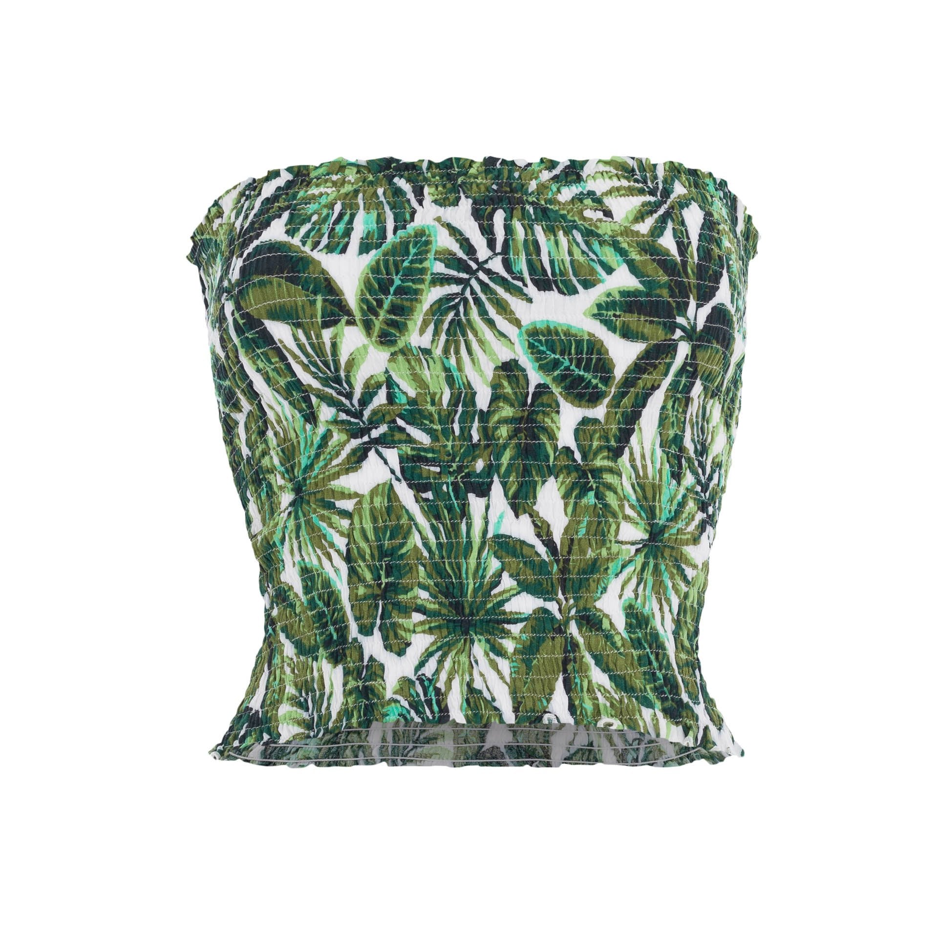 clothing wholesale, tops, wholesale, women wholesale Carla, Tropical, Eco Rayon, Tube Top, Wholesale