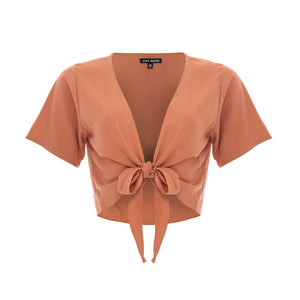 
                  
                    clothing wholesale, tops, wholesale, women wholesale Cropped Ikat, Plain, Eco Rayon V Neck, Short Sleeve Tie Top, Wholesale
                  
                