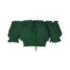 clothing wholesale, tops, wholesale, women wholesale Cropped March, Plain, Eco Rayon, Off  The Shoulder, Short Sleeved Top, Wholesale