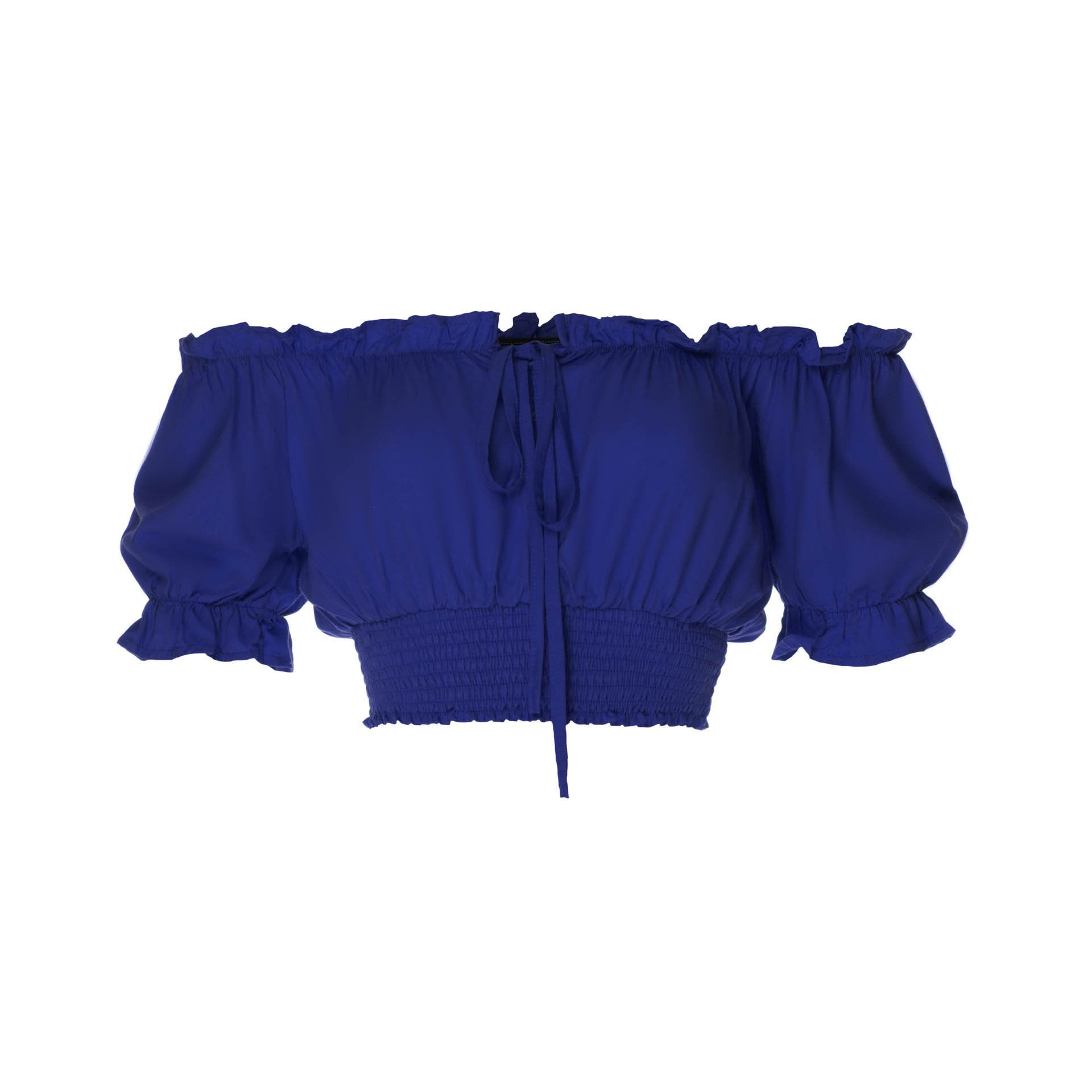 tops, womens Cropped March, Plain, Eco Rayon, Off  The Shoulder, Short Sleeved Top