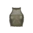 tops, womens Samsam, Organic Cotton Knitted Vest