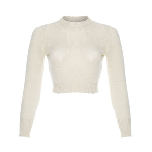 
                  
                    tops, womens Sibuya, Organic Cotton Knitted, Long Sleeved Crop Top
                  
                