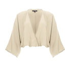 clothing wholesale, tops, wholesale, women wholesale Sakura, Plain, Eco Rayon Long Sleeved, Deep V Neck Crop Top, Wholesale