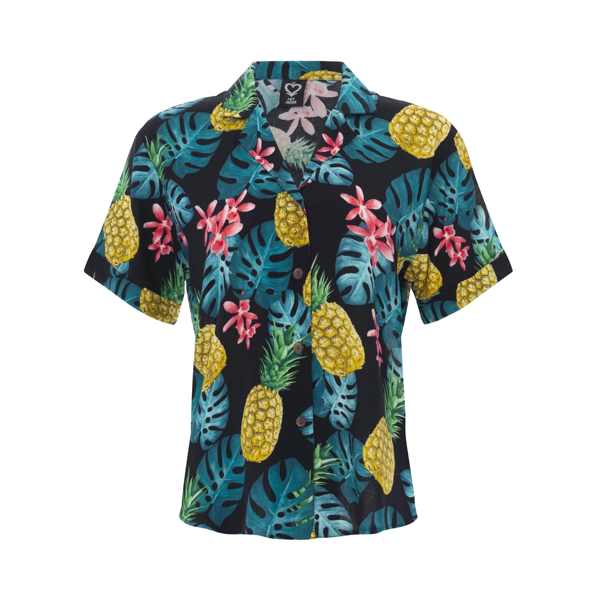 clothing wholesale, tops, wholesale, women wholesale Women's Short Sleeve Shirt, Tropical, Eco Rayon, Wholesale