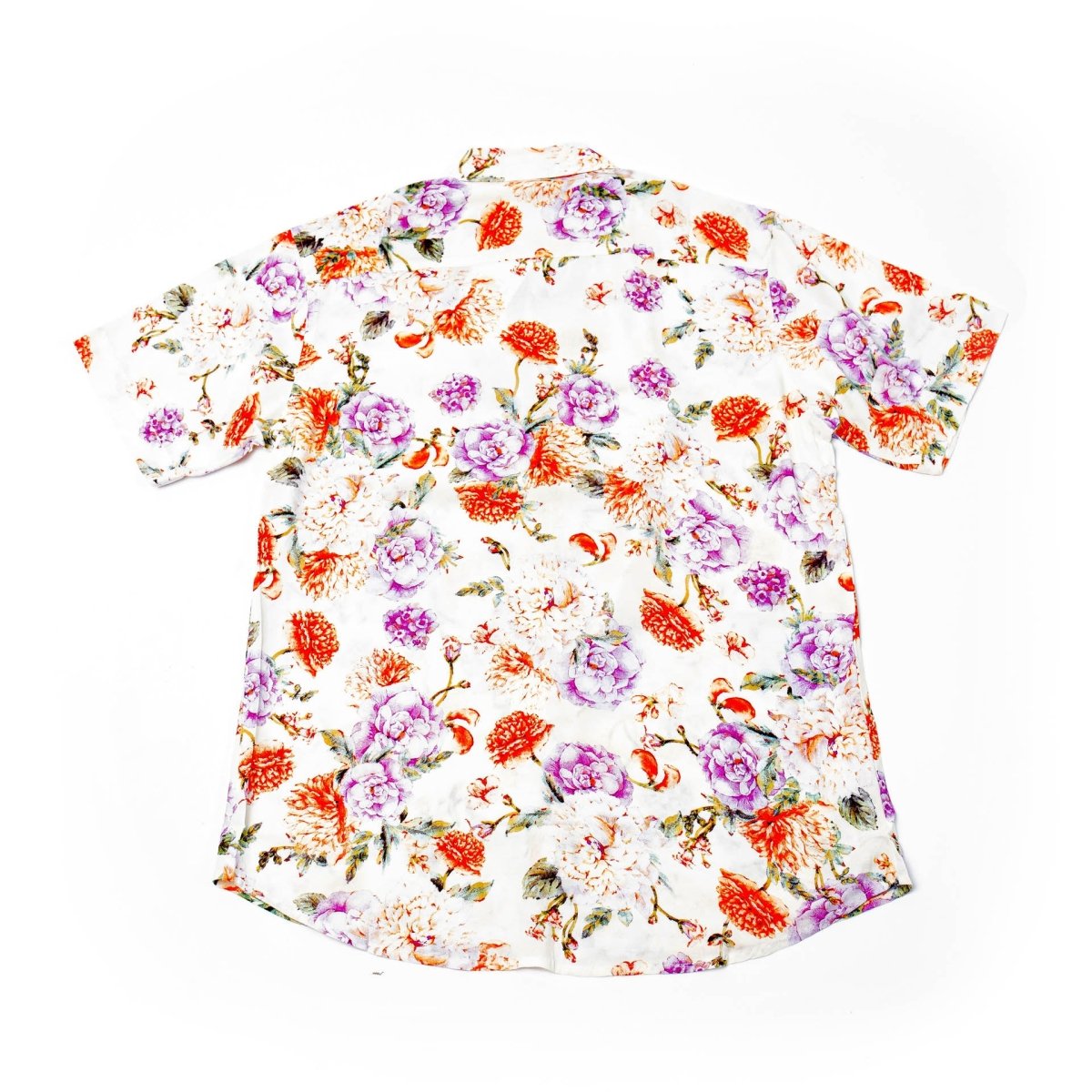 Mans Shirt Tropical 158 White - Love Anchor Bali
