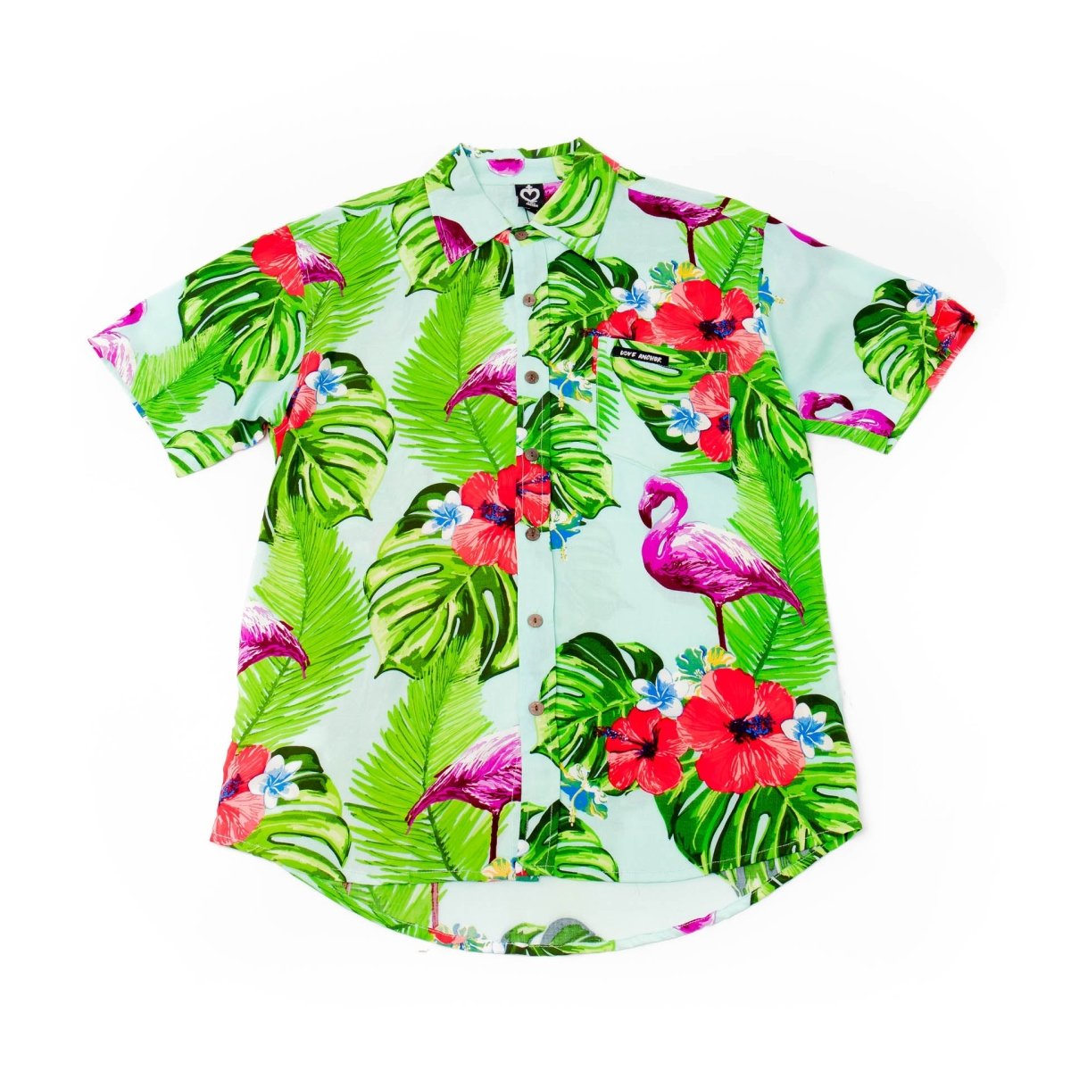Mans Shirt Tropical 205 Blue - Love Anchor Bali