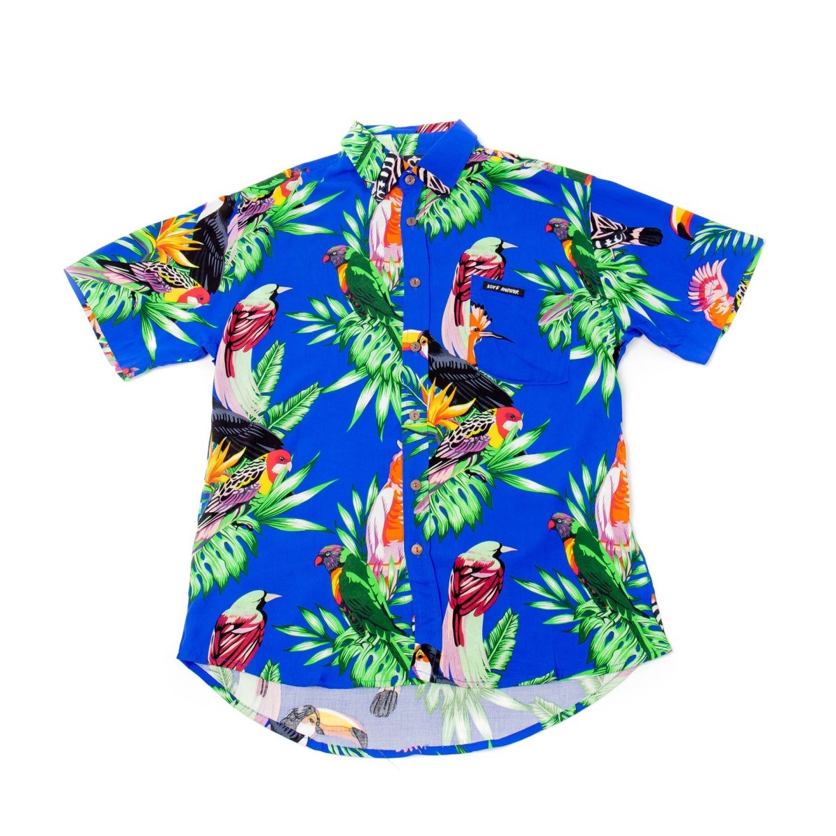 Mans Shirt Tropical 212 Blue - Love Anchor Bali