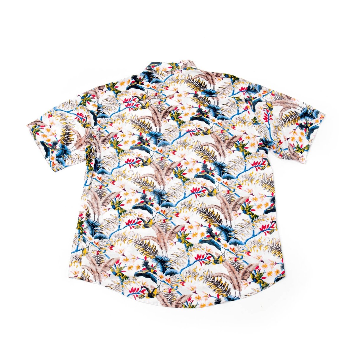 Mans Shirt Tropical 214 White - Love Anchor Bali