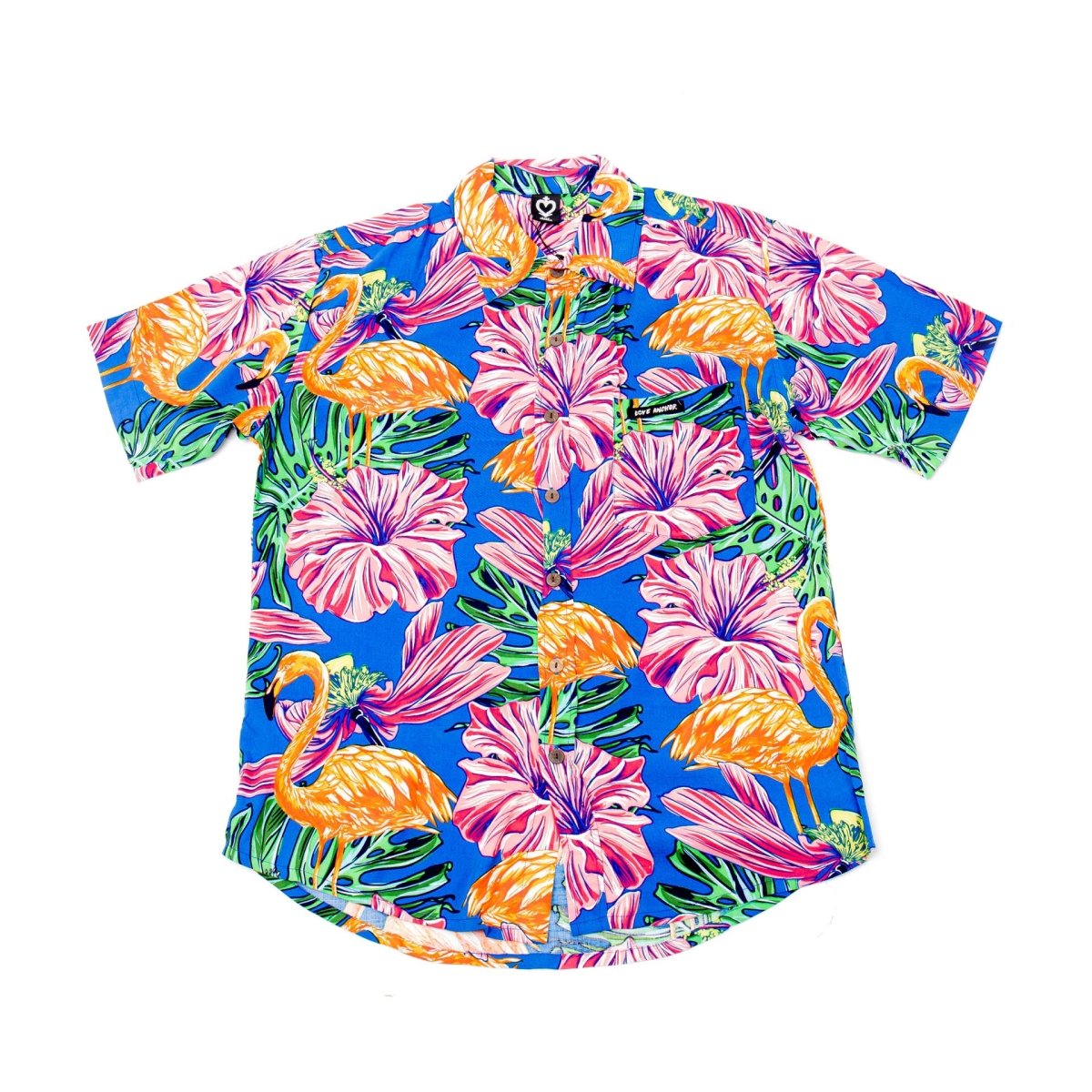 Mans Shirt Tropical 233 Blue - Love Anchor Bali