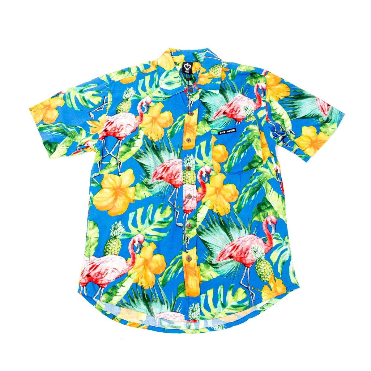 Mans Shirt Tropical 237 Blue - Love Anchor Bali