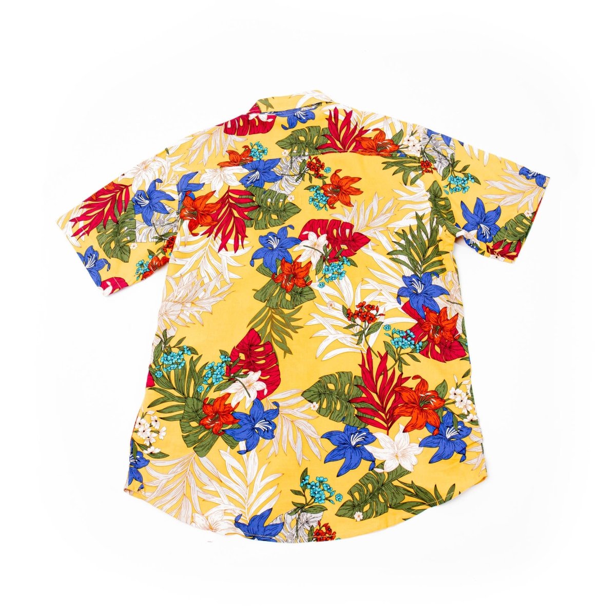 Mans Shirt Tropical 238 Yellow - Love Anchor Bali