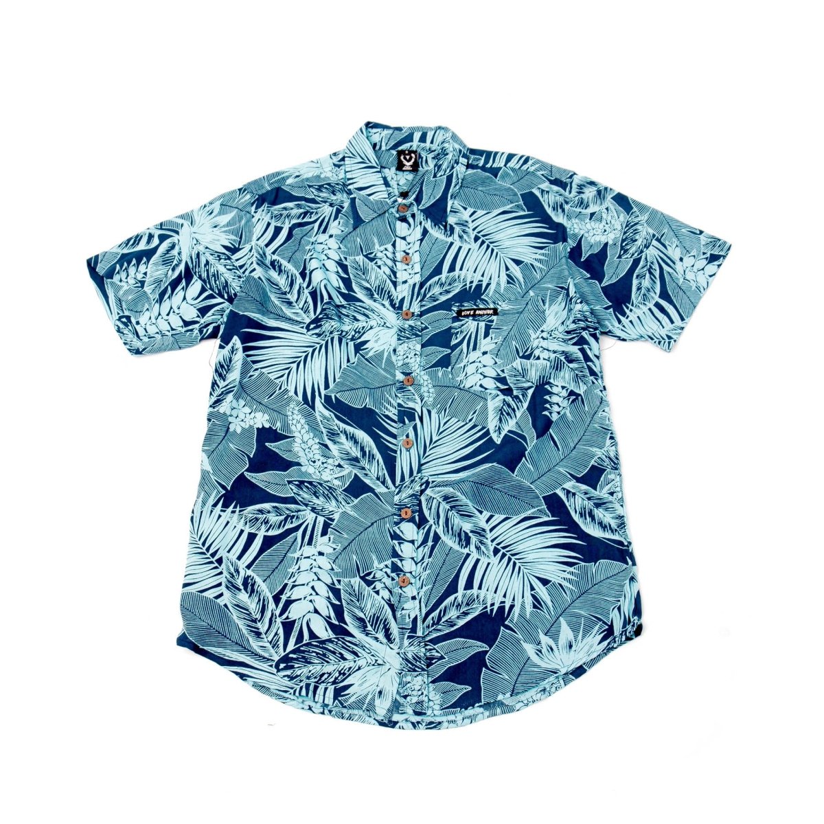 Mans Shirt Tropical 260 Green - Love Anchor Bali