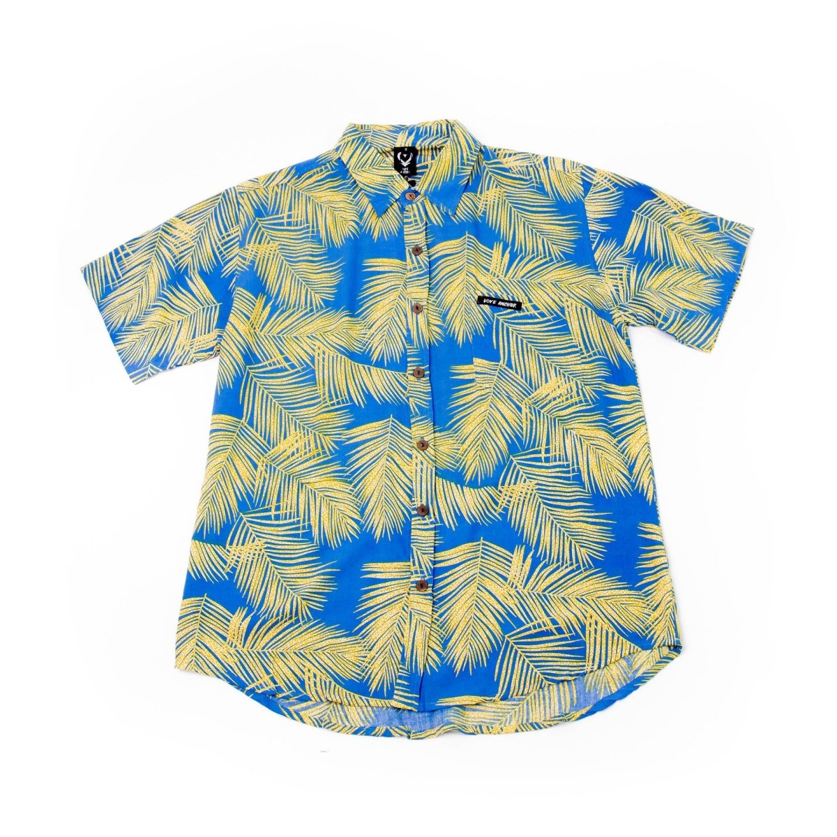 Mans Shirt Tropical 267 Blue - Love Anchor Bali