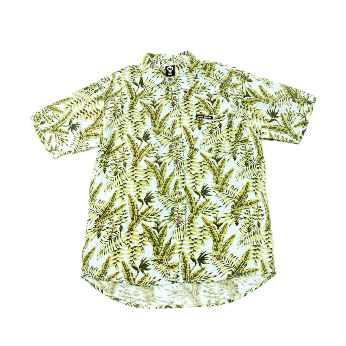 Mans Shirt Tropical 292 White - Love Anchor Bali