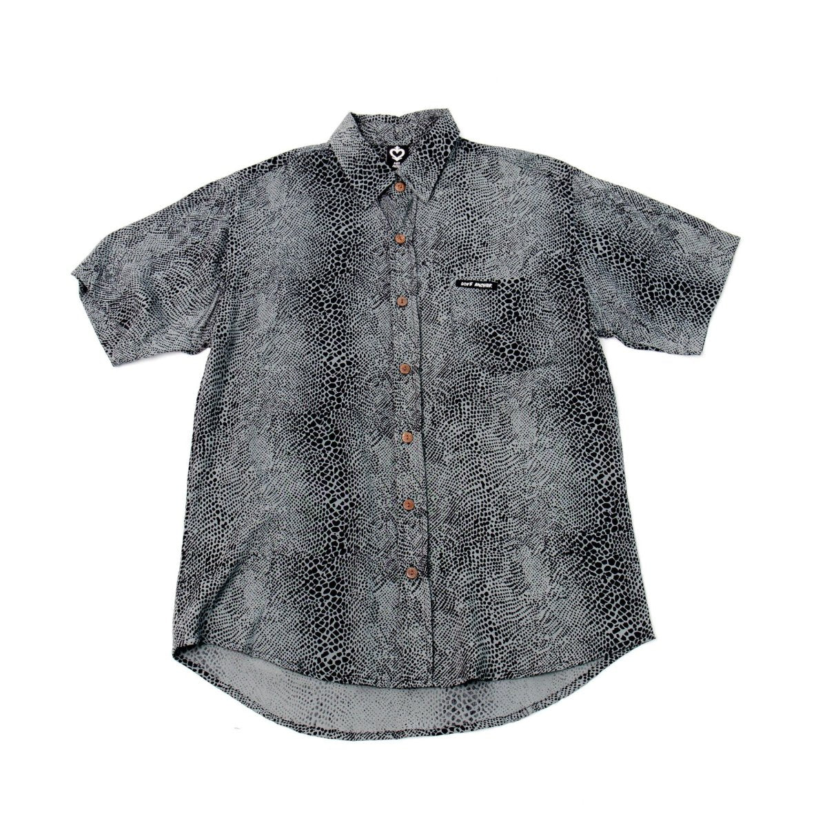 Mans Shirt Tropical 307 Grey - Love Anchor Bali