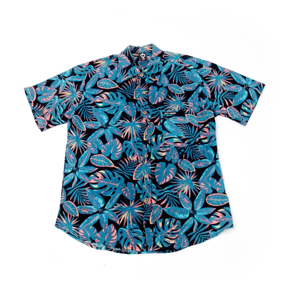 Mans Shirt Tropical 314 Blue - Love Anchor Bali