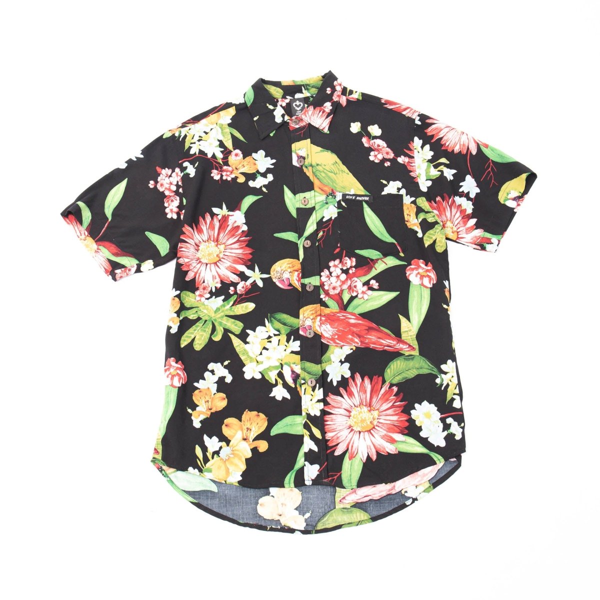 Mans Shirt Tropical 65 Black - Love Anchor Bali