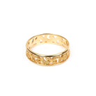 Ombak Segara Mini Band Ring Gold - Love Anchor Bali