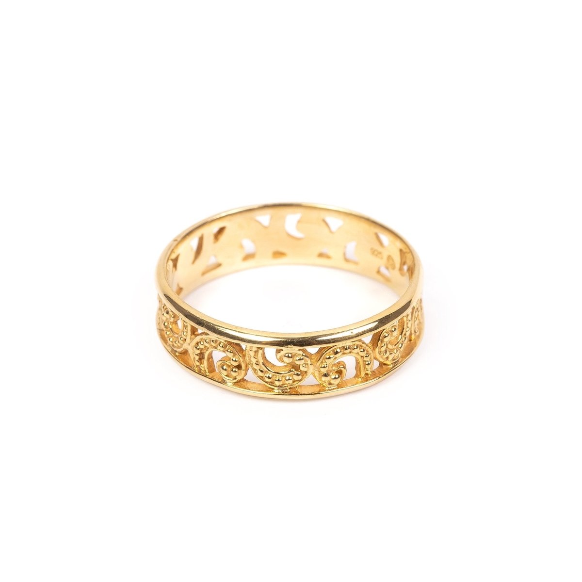 Ombak Segara Mini Band Ring Gold - Wholesale - Love Anchor Bali