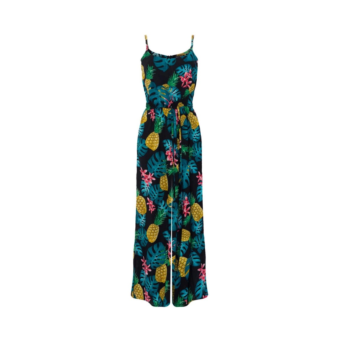 Pimp, Tropical Ananas Black, Long Playsuit - Love Anchor Bali