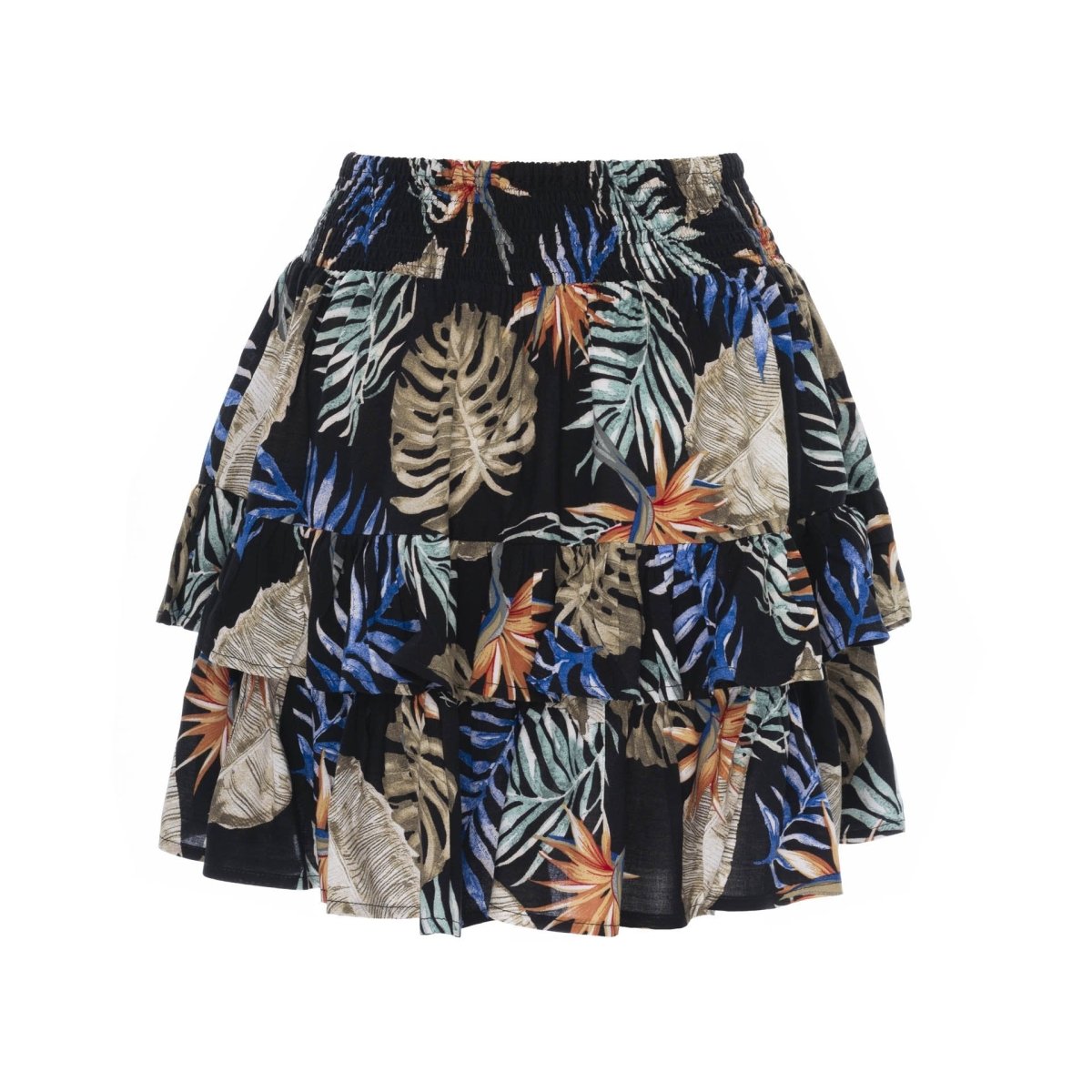 Rumble, Tropical Palm White, Mini Skirt - Love Anchor Bali