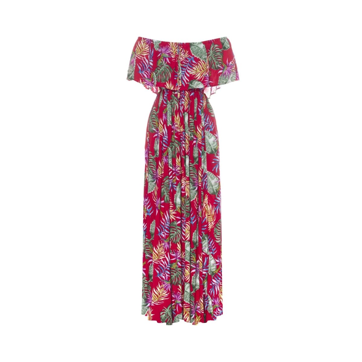 Safia, Tropical Macaw White, Maxi Dress - Love Anchor Bali