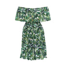 Safia, Tropical Monstera Red, Mini Dress - Love Anchor Bali