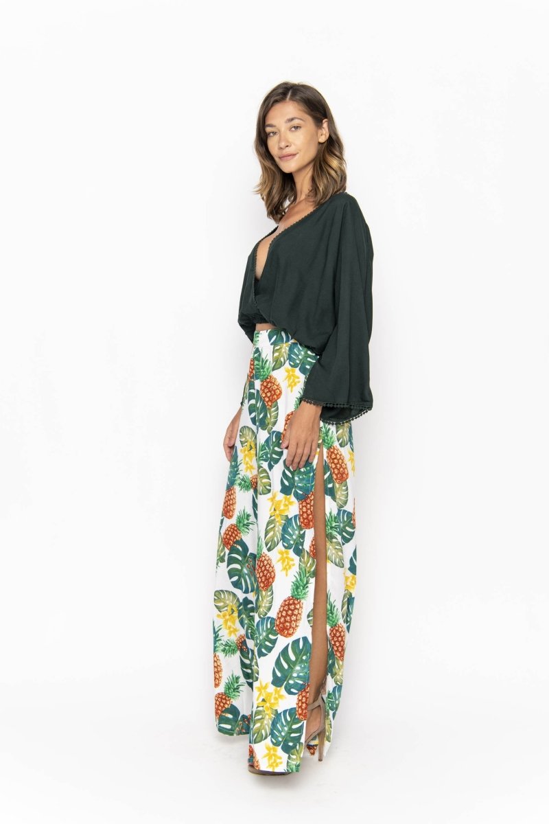 Sakura, Plain, Long Sleeved Crop Top, Wholesale - Love Anchor Bali