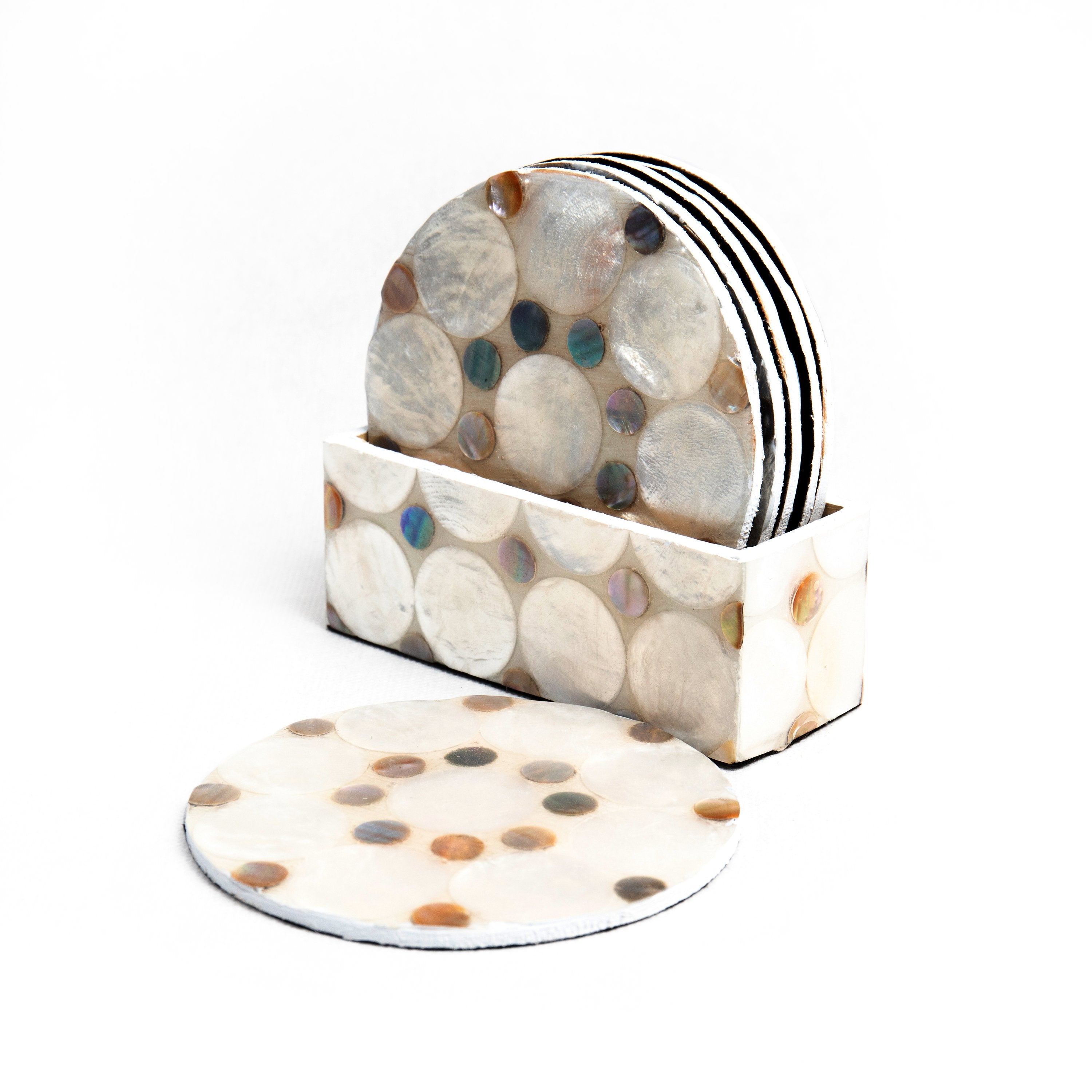 bazaar wholesale, homewares, shell Wholesale-Shell Coaster Fiona
