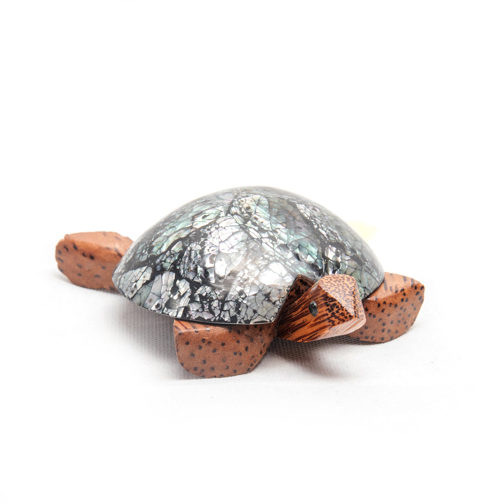 bazaar wholesale, homewares, shell Wholesale-Shell Table Display Turtle