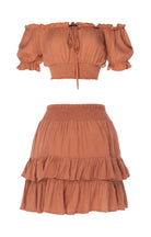Starter Kit Set Top Crop March - Mini Skirt Rumble Plain - Love Anchor Bali