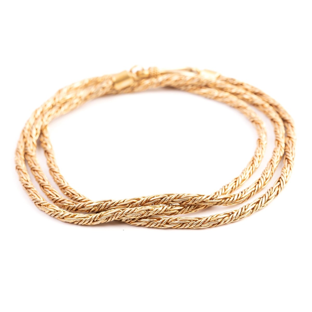 Thick Gold Plated Necklace - Love Anchor Bali