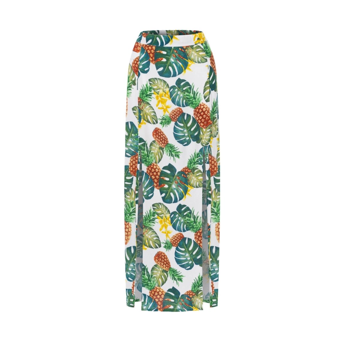 Tulip, Tropical Macaw White, Maxi Skirt - Love Anchor Bali