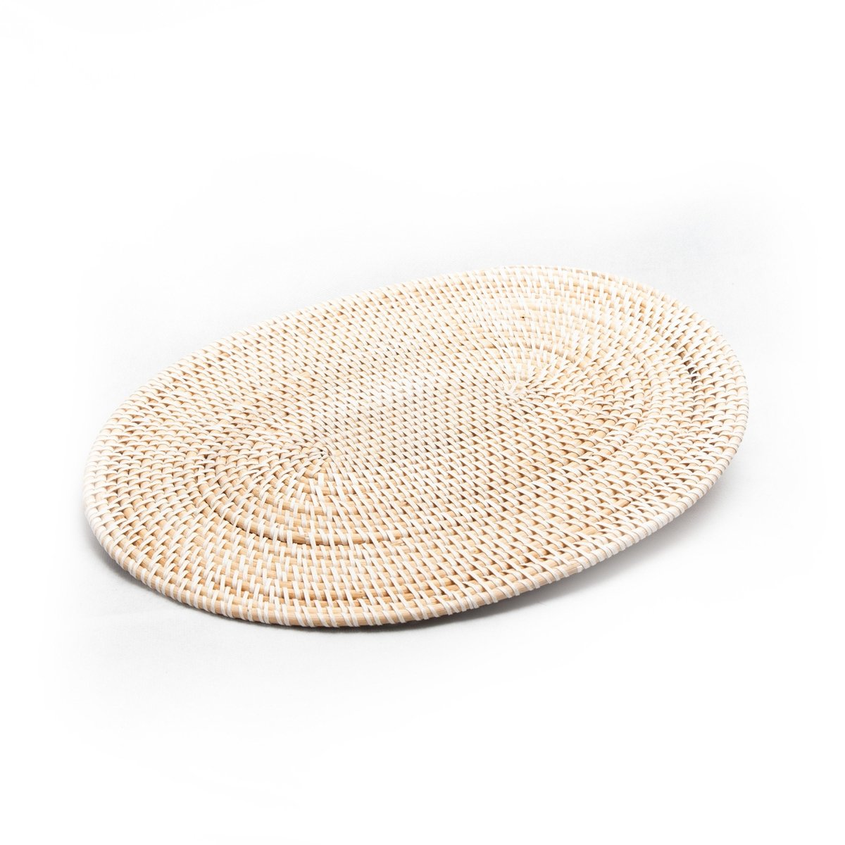 Wholesale - Rattan Coaster Oval - Love Anchor Bali